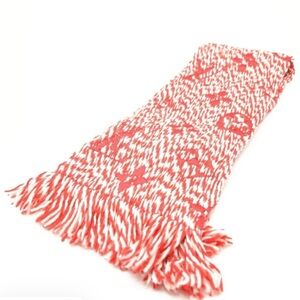 Louis Vuitton Red and White Scarf